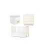 Mia 3 Piece Cotbed with Dresser Changer and Essential Fibre Mattress Set